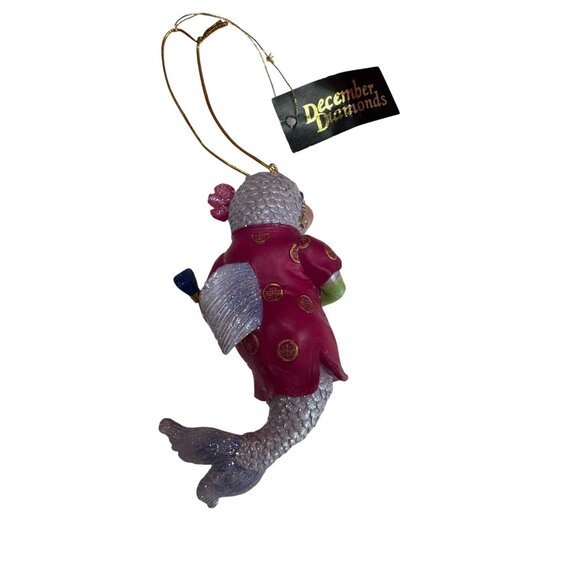 December Diamonds Spicy Tuna Roll Mermaid Ornament 6 Inch Asian Inspired - Picture 5 of 5